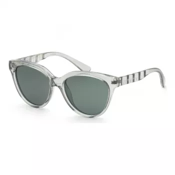 ARMANI EXCHANGE Sieviešu saulesbrilles AX4148SU83607 Caurspīdīgi pelēks kvadrātveida rāmis, pelēka lēca 56 mm
