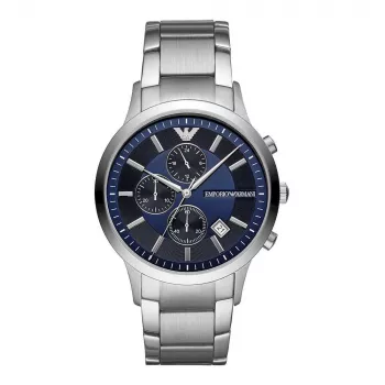 Armani Vīriešu hronogrāfa pulkstenis AR11164, 43mm, nerūsējošais tērauds, melns ciparnīca