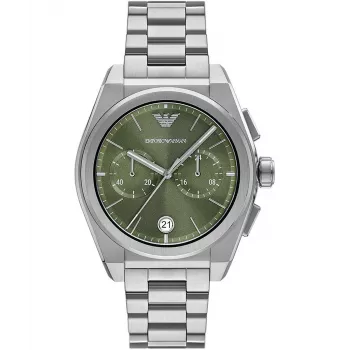 Armani vīriešu AR11640 nerūsējošā tērauda hronogrāfa pulkstenis, 43mm