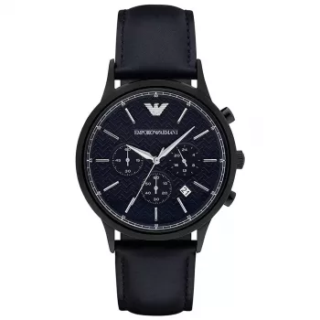 ARMANI AR2481 Hronogrāfa Pulkstenis 43mm Nerūsējošais Tērauds Zils Ciparnīca