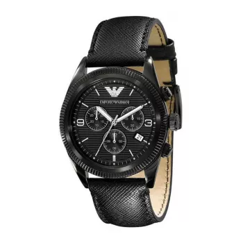 Armani vīriešu hronogrāfa pulkstenis AR5904, 41 mm, melns ciparnīca, nerūsējošais tērauds