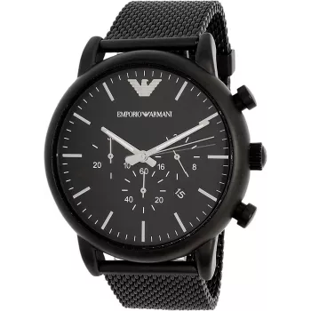 ARMANI Men's Classic AR1968 Quartz Watch 46mm Stainless Steel Blue Dial