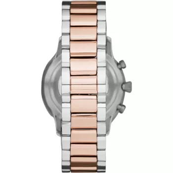 Armani vīriešu Luidži kvarca pulkstenis AR11209 43mm nerūsējošais tērauds melns ciparnīca