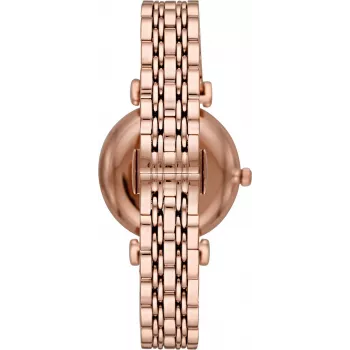 ARMANI sieviešu AR11244 Gianni T-Bar kvarca analogais pulkstenis 32mm rožu zelta tērauds