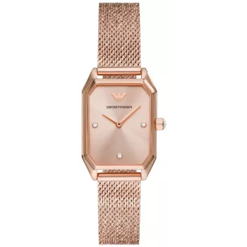 ARMANI sieviešu AR11347 kvarca pulkstenis, nerūsējošais tērauds, 24 mm, perlamutra ciparnīca