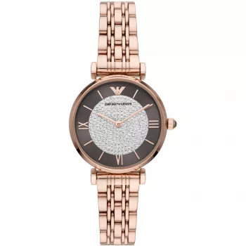 Armani sieviešu AR11402 kvarca analogais pulkstenis, nerūsējošais tērauds, 32 mm