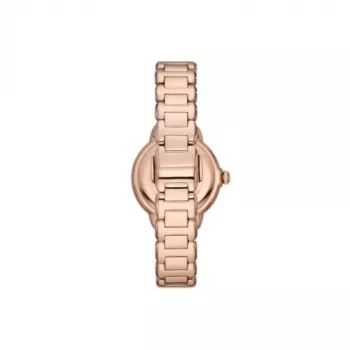 ARMANI sieviešu AR11523 Gianni T-Bar kvarca pulkstenis 32mm rožu zelta nerūsējošais tērauds