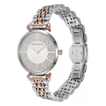 ARMANI AR11537 sieviešu rokas pulkstenis 32mm nerūsējošais tērauds sudraba ciparnīca