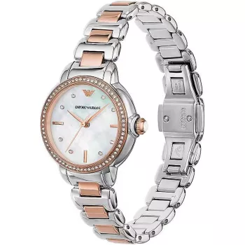 ARMANI sieviešu pulkstenis AR11569 Gianni T-Bar kvarca 32mm sudraba nerūsējošais tērauds