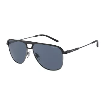ARNETTE AN3082-733-55 Vīriešu taisnstūra saulesbrilles matēti melnas pelēkas 57mm