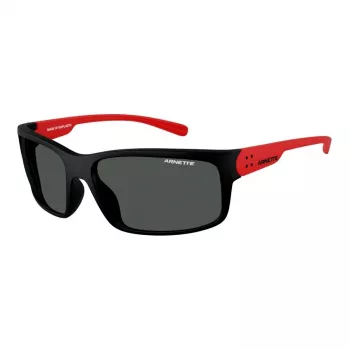 ARNETTE AN4242-275887 Vīriešu saulesbrilles Matēts melns rāmis Pelēkas lēcas 62mm