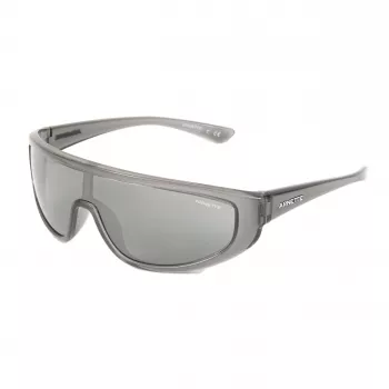 ARNETTE AN4264 Unisex saulesbrilles Matēts melns rāmis, tumši pelēkas spoguļstikla lēcas, 135 mm