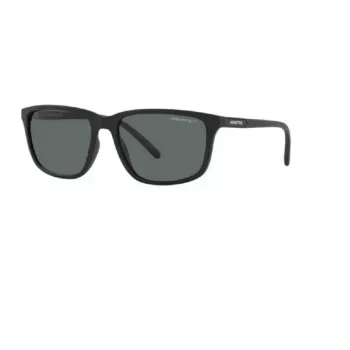 Arnette AN4288 275/88 taisnstūra saulesbrilles, matēti caurspīdīgi pelēks rāmis, pelēka spoguļa lēca, 58-18-145 mm