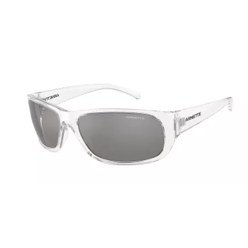 ARNETTE AN4290-27556G Vīriešu saulesbrilles Matēti melns rāmis Pelēkas spoguļlēcas 63mm