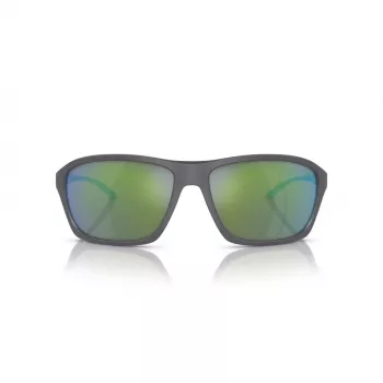 ARNETTE AN4329-28538N Unisex Saulesbrilles, Taisnstūra, Matēts Melns Rāmis, Tumši Pelēkas Lēcas, 63/17/130 mm