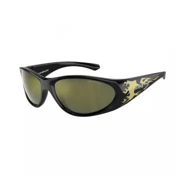Arnette AN4342-29476R Unisex Saulesbrilles, Matēts Melns Rāmis, Tumši Pelēka Spoguļsudraba Lēca, 62 mm Lēcas Platums