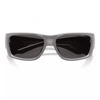 ARNETTE AN4345-296187 Vīriešu taisnstūra saulesbrilles Matēti melna pelēka 62mm