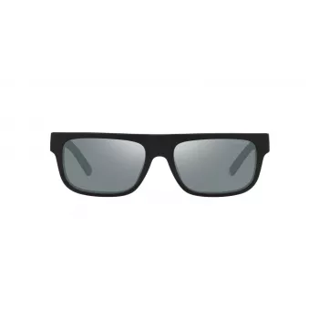 ARNETTE Vīriešu Saulesbrilles AN4278-12006G – Matēts Melns Propionāta Rāmis, Pelēkas Spoguļa Polikarbonāta Lēcas, 55mm Lēcas Platums