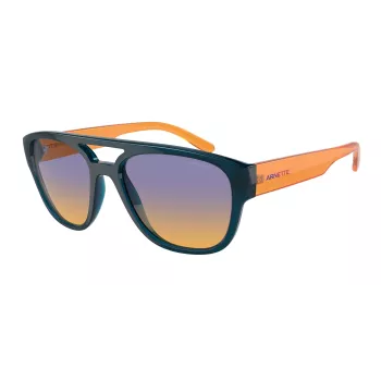 ARNETTE vīriešu saulesbrilles AN4327-29012H taisnstūra matēts melns rāmis pelēkas polarizētas lēcas 56mm