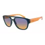 ARNETTE vīriešu saulesbrilles AN4327-29012H taisnstūra matēts melns rāmis pelēkas polarizētas lēcas 56mm