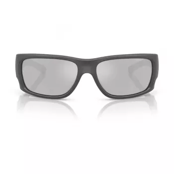 ARNETTE Vīriešu saulesbrilles AN4345-28706G Taisnstūra matēts melns rāmis, pelēkas spoguļstikla lēcas 62mm