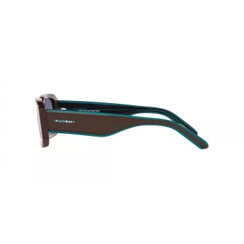 ARNETTE Unisex Saulesbrilles AN431812382W5 Matēti Melna Rāmis Tumši Pelēks Spoguļstikls Sudrabs 53mm