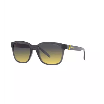 ARNETTE Unisex saulesbrilles AN432027862Q5 - Taisnstūra matēts melns propionāta rāmis ar polarizētām tumši pelēkām polikarbonāta lēcām - 55/19/145 mm