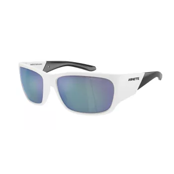 ARNETTE Unisex Brillen AN43242863Y76 - Matēts melns rāmis, tumši pelēkas spoguļsudraba lēcas, 61mm