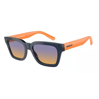 ARNETTE Unisex Saulesbrilles AN4334-12422H Matēti Melnas Taisnstūra Polarizētas 53mm