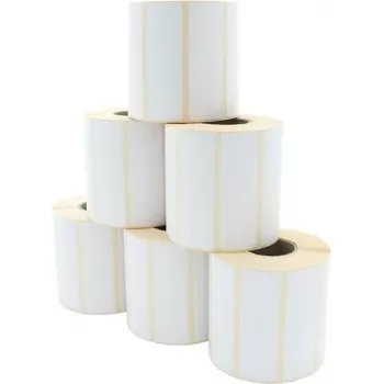 ARTDEV termopārsūtīšanas etiķešu rullis 90 x 29 mm, 96 mm ārējais diametrs, 40 mm serde, 1300 etiķetes rulī, balts papīrs, pastāvīgā līme