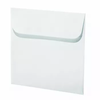 Artoz Papier Mosaic Square Envelopes, White, Wet-Adhesive, 20 Pieces (155 x 155 mm)