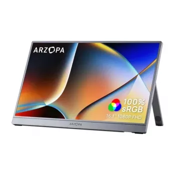 ARZOPA Z1C 16.1 collu IPS Full HD 144Hz portatīvais monitors (pelēks)