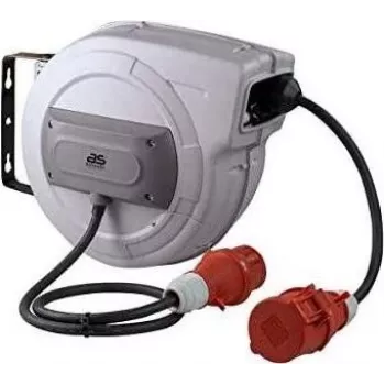 AS SCHWABE 15m 400V 16A 5-polīga CEE pagarinātāja kabelis uz ruļļa H07RN-F 5G2.5 IP44 12649
