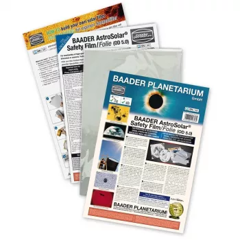 AstroSolar drošības plēve OD 5.0, 20.5x29 cm Saules filtra loksne