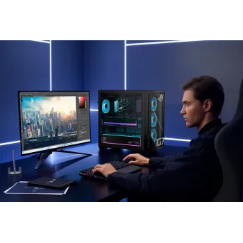 ASUS ROG G700 GM700TZ-R9800X283W spēļu dators - AMD Ryzen 7 9800X3D, 32GB DDR5, 2TB SSD, Radeon RX 9070 XT, Windows 11 Home, melns