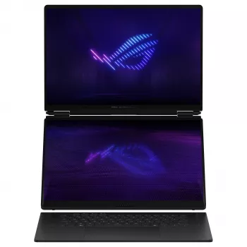 ASUS ROG Zephyrus Duo GX651AX-SR004W spēļu klēpjdators, 16 collu 3K OLED skārienjūtīgs 120Hz, Intel Core Ultra 9 386H, 64GB LPDDR5x, 2TB SSD, GeForce RTX 5090 24GB, Windows 11 Home, vācu QWERTZ tastatūra