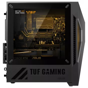 ASUS TUF Gaming T500 T500MV-07240H242W Intel Core 7 240H 32 GB DDR5-SDRAM 1 TB SSD NVIDIA GeForce RTX 5060 Ti Windows 11 Home Mini Tower PC Melns, Pelēks