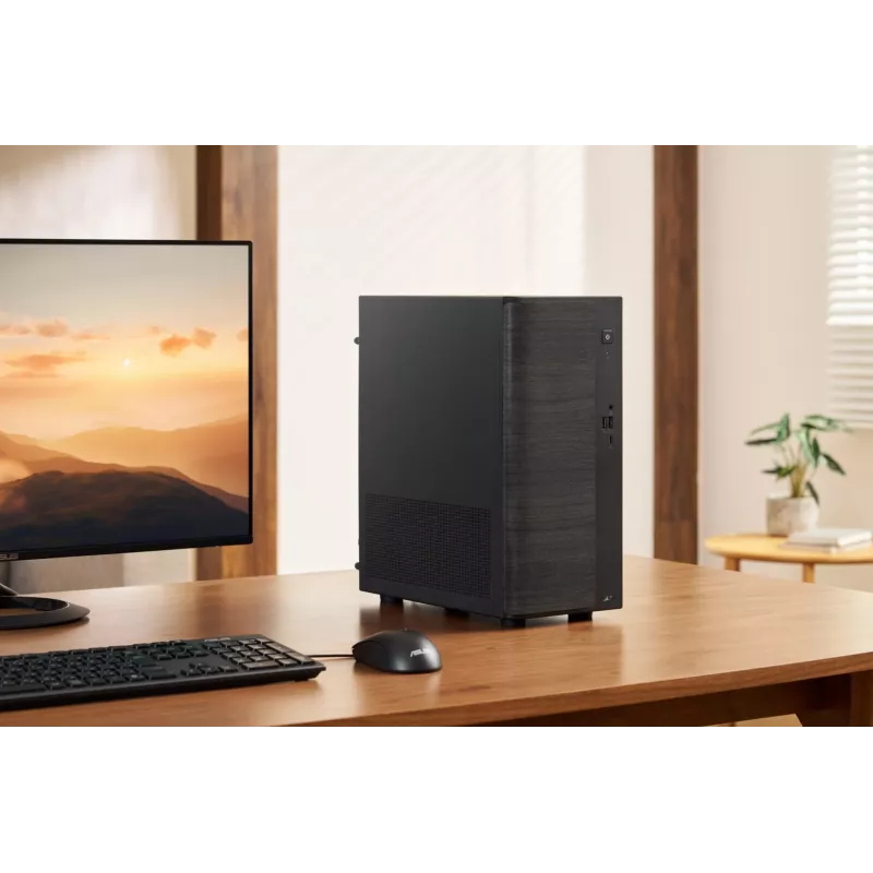 ASUS V700 Mini tornis VM701MG-OR7445039W Copilot+ PC, AMD Ryzen AI 7 445, 16GB DDR5, 512GB SSD, Windows 11 Home, Melns ar koka akcentu