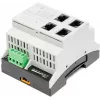 ATTE SWPS-4-11-DIN4 Industriālais 4 portu PoE+ slēdzis ar iebūvētu barošanas bloku, DIN sliedes stiprinājums, 60W budžets