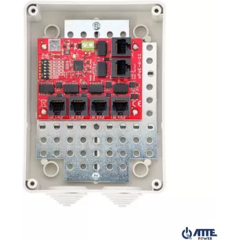 ATTE xPoE-6-11-S3 6 Portu PoE Slēdzis, 4 PoE Porti, 2 Uplink, 10/100 Mbps, 60W Budžets, Galda/Sienas montāža