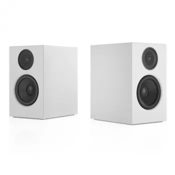 Audio Pro A28 Linkplay Wi-Fi vairāku telpu aktīvā stereo skaļruņu sistēma ar basa refleksu – balta