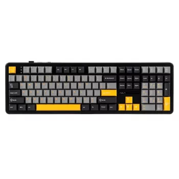 AULA F108 Gray+Orange+Deep Gray Gasket Keyboard with Volcano RGB Switches