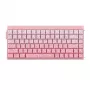 AULA HERO84 HE Pink Gradient Contour Dragon King RGB Gasket mehāniskā tastatūra