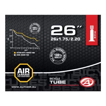 Author AT-MTB-26 AV32 26 collu MTB kamera ar Schrader vārstu, 32 mm, butils, ETRTO 44/54-559