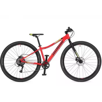 Author Limit 29er Hardtail kalnu velosipēds, 14 collu rāmis, sarkans/melns