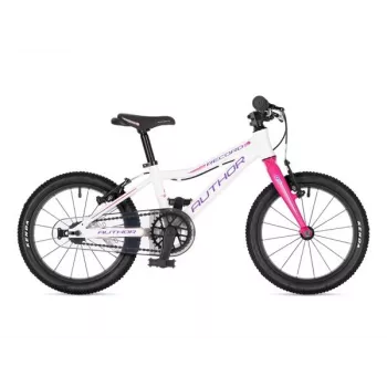 Author Record 16 Bērnu velosipēds, Extreme White/Suzy Pink
