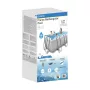 AVENLI Grey Rectangular Frame Pool 400x207x122 cm ar filtru sūkni, kāpnēm un pārsegu