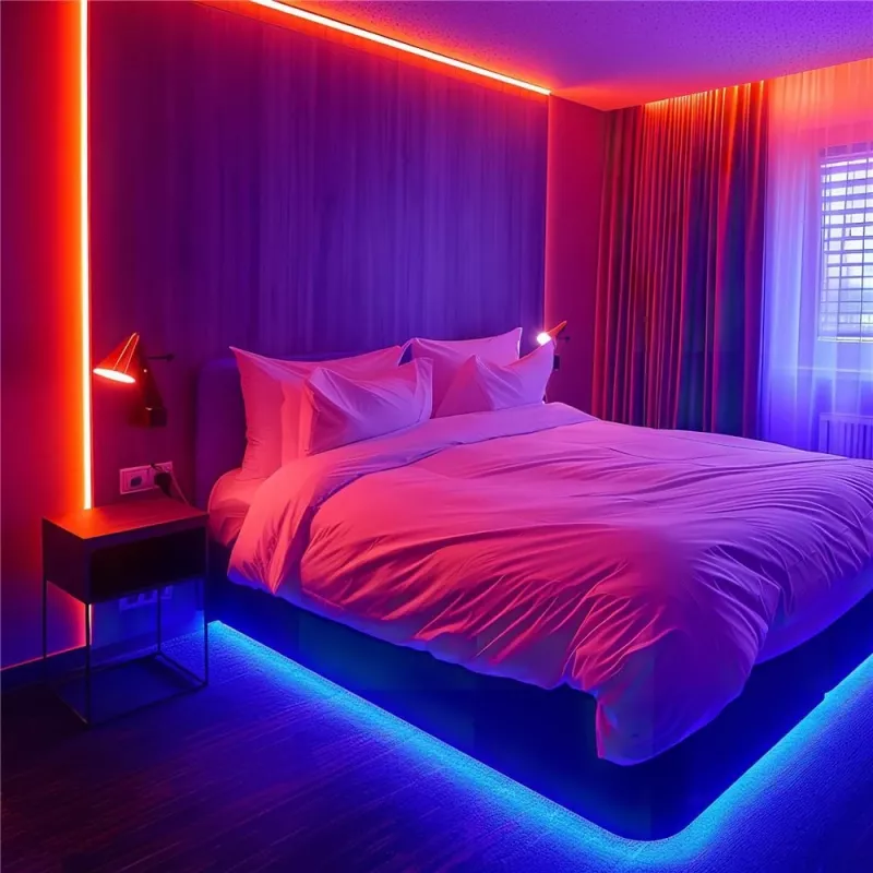 Avide LED Strip Blister 12V 16W RGB 5m ar IR tālvadību