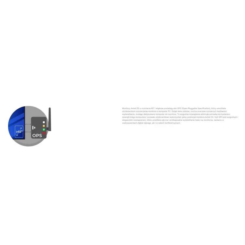 Avtek DS2 55 4K UHD informācijas monitors 55 collas