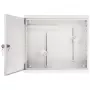 AWO-DVR-2 Tērauda sienas montāžas korpuss DVR/NVR, 430 x 380 x 115 mm, pelēks (RAL 7035), atslēgas slēdzene, IP20